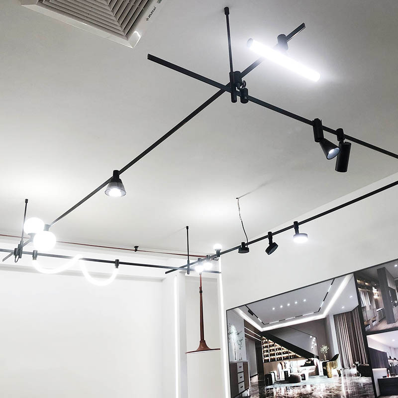Suspended Magnetic Track Belt COB Lighting System Magnetic Hanging Belt LED Track Light