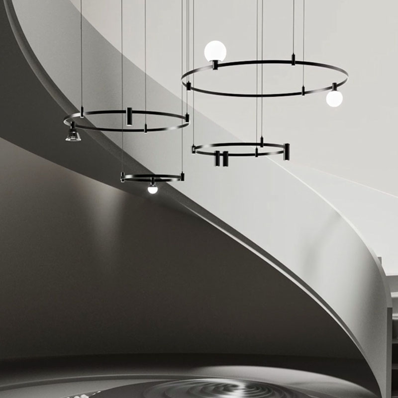 6W 3000K 4000K 6000K Black Simplicity Magnetic Ball Light