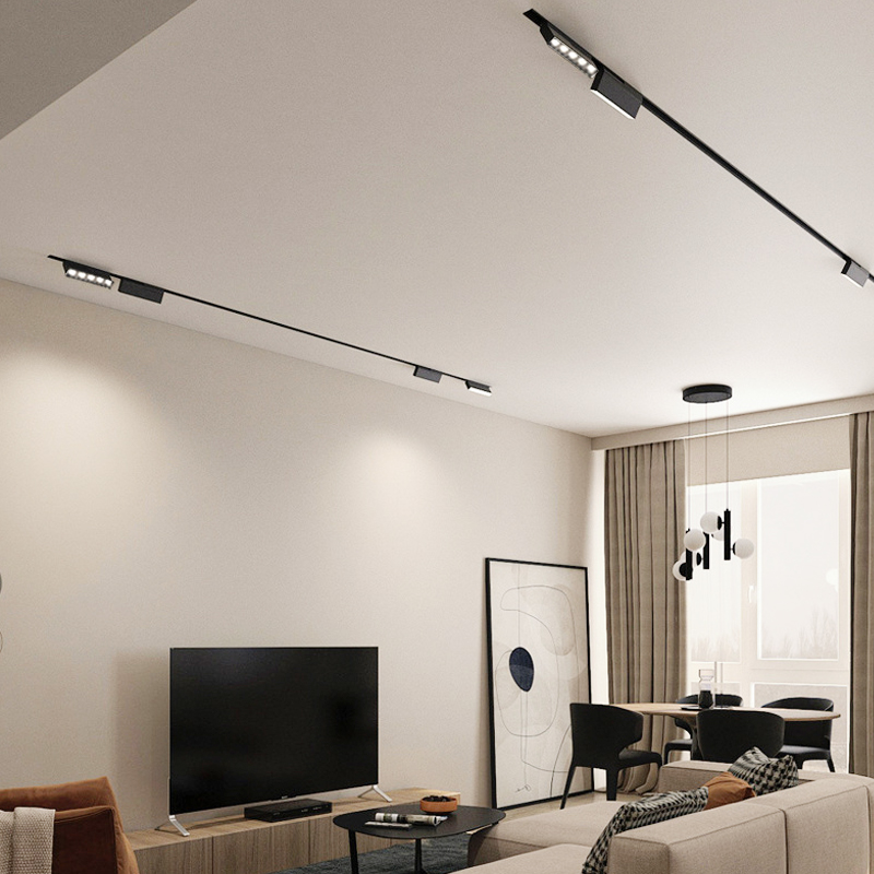 Small Beam Angle Point 12 Watts Led Light Track Lighting System 110V-265V Ac Voltage Converted 48V Dc Folding Grille Light