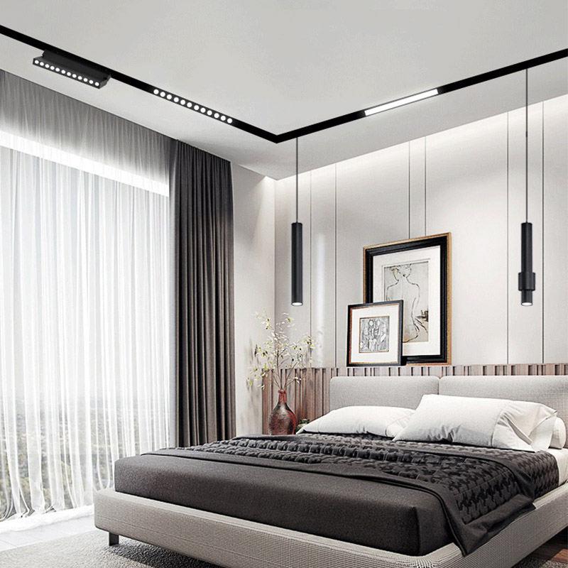 Dining Room Sandy Black 10W Magnetic Pendant Light