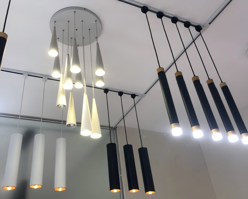 48V 7W Black Aluminum Pendant Light