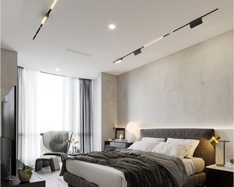 Ultra-Thin 48V Magnetic Track Light: Perfect for Minimalist Ceilings Ultra-Thin 48V Magnetic Track Light: Perfect for Minimalist Ceilings