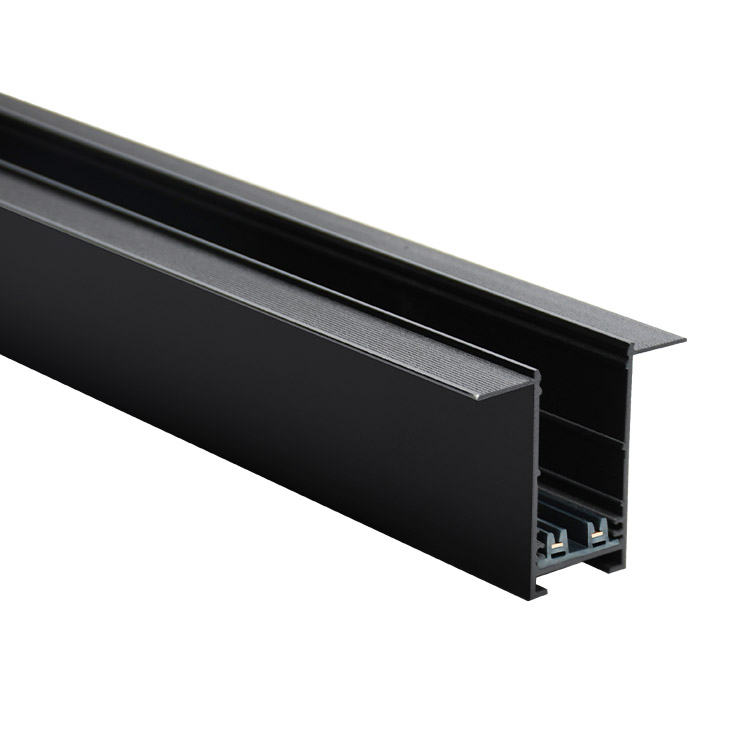 Black 1M 2M3M Recessed Magnetic Track Rail