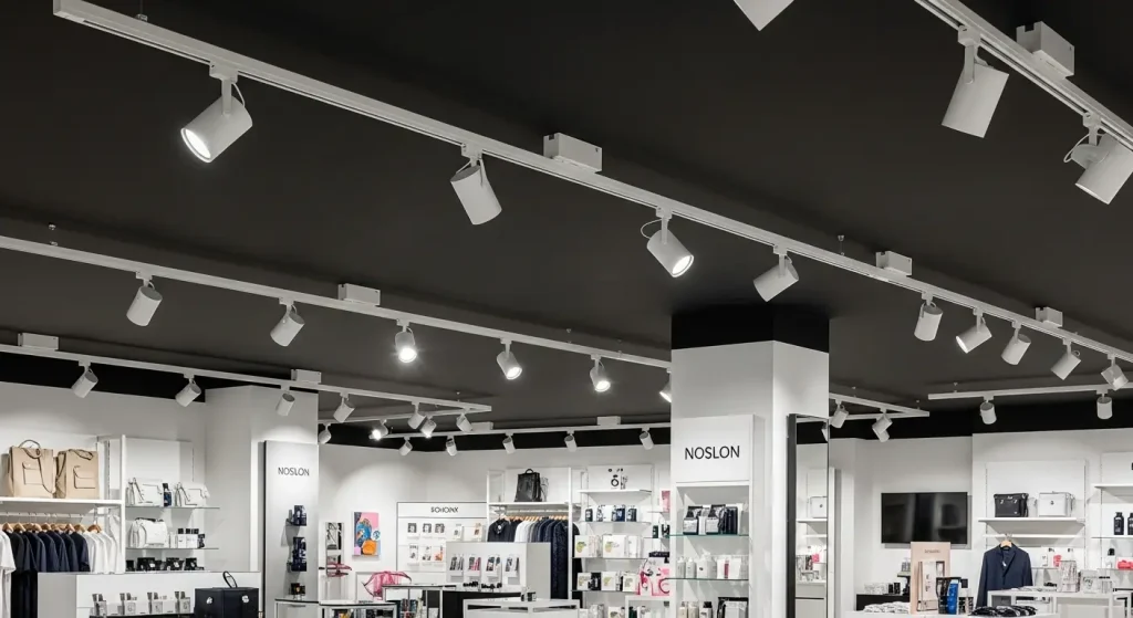 Track lighting for retail store projects