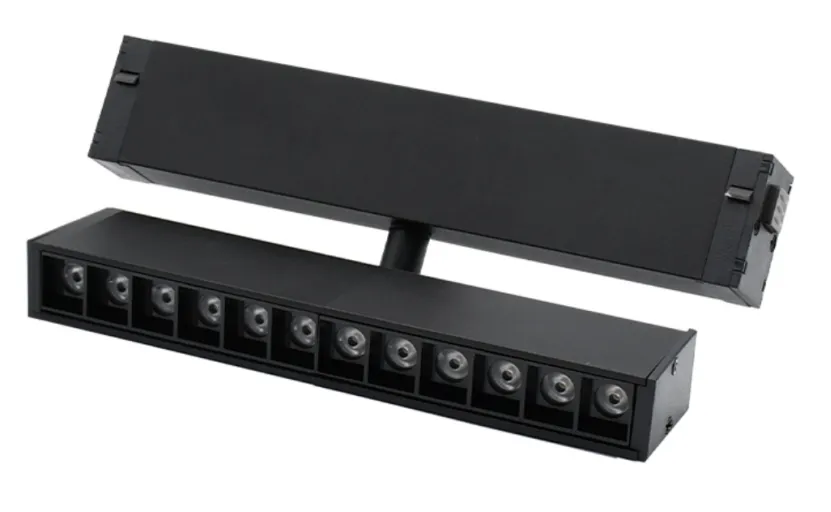 Black COB magnetic track line light