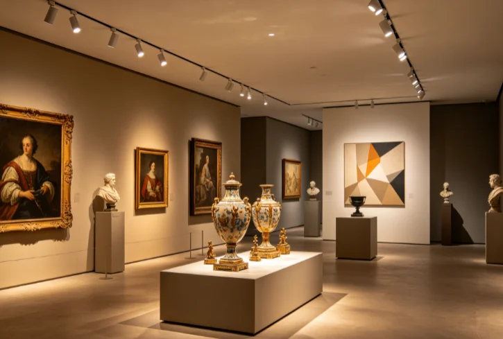 High CRI magnetic lighting for art display