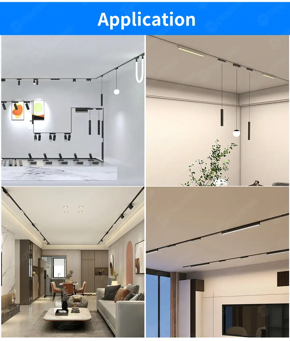 M26 ultra-thin magnetic track lighting system